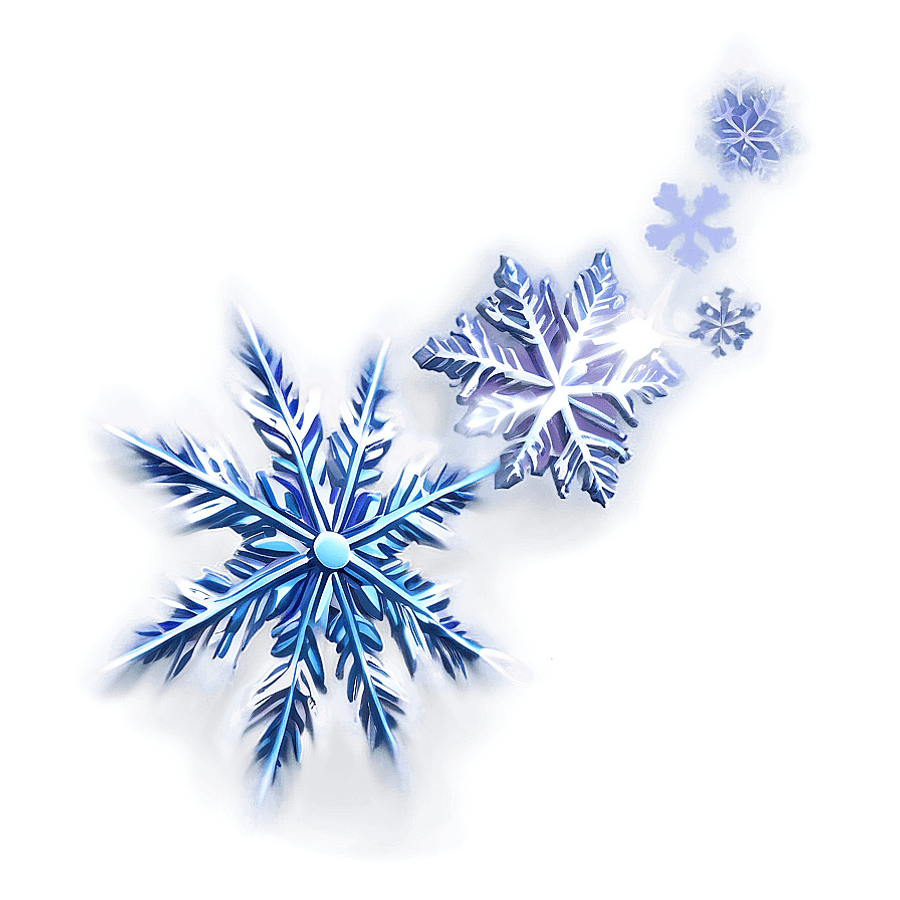 Frozen Snow Flakes PNG 46