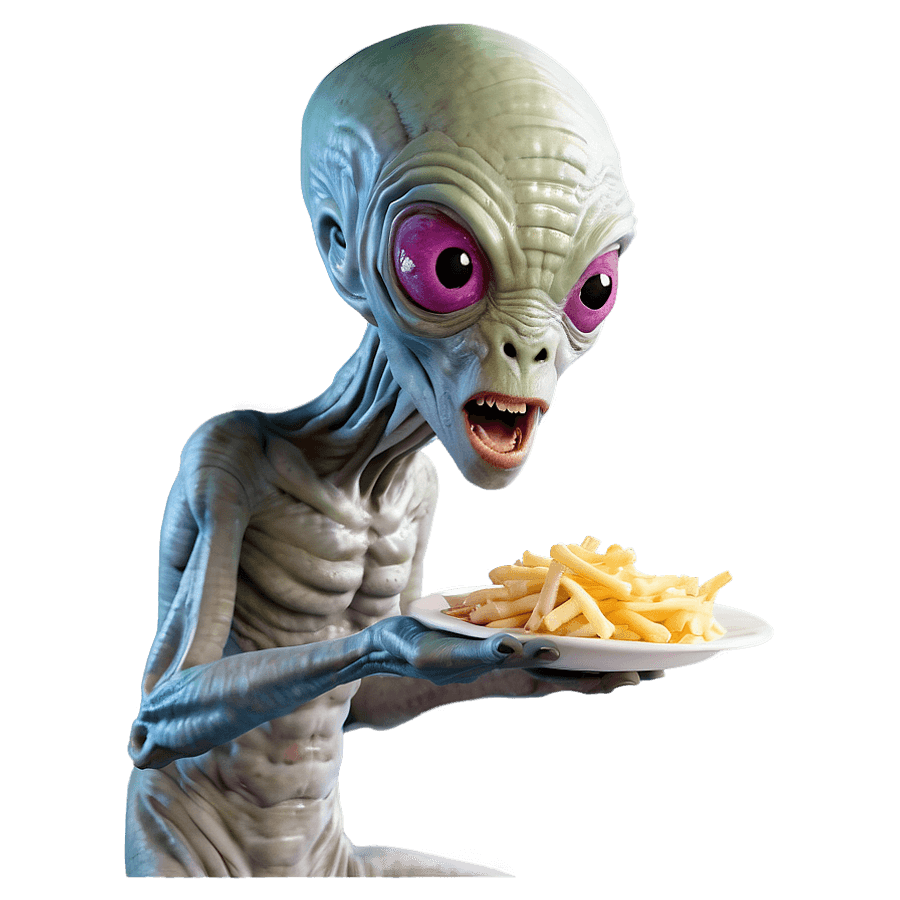 Hungry Alien Design PNG rmx