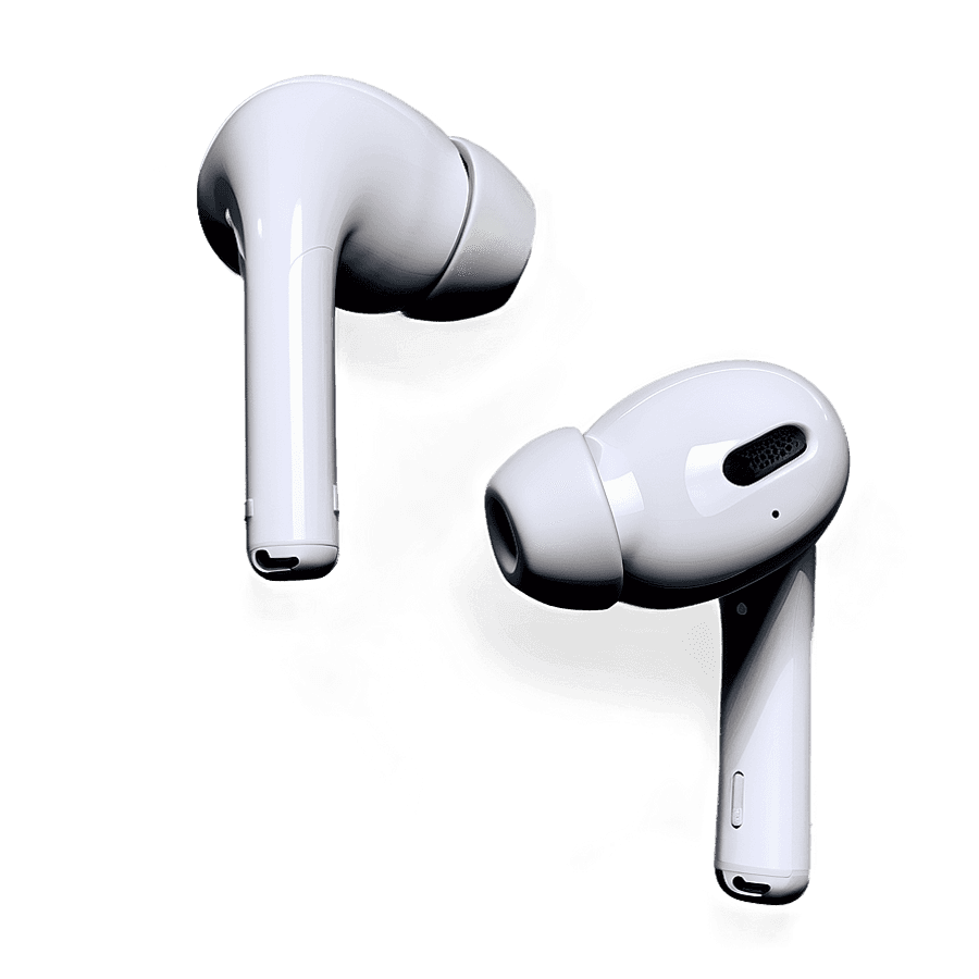 AirPods on Dark Background PNG 10