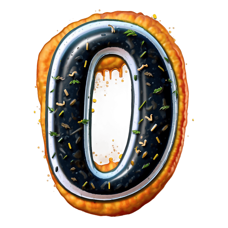 Letter O in Halloween Theme PNG sus