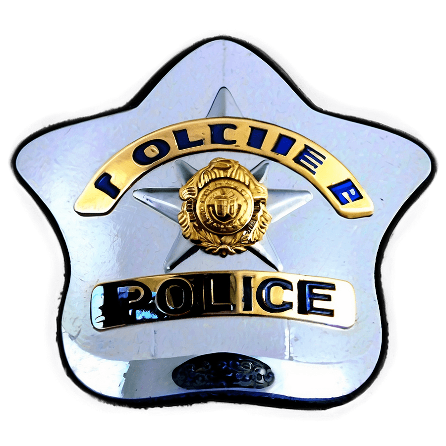 Police Hat and Badge PNG ddv