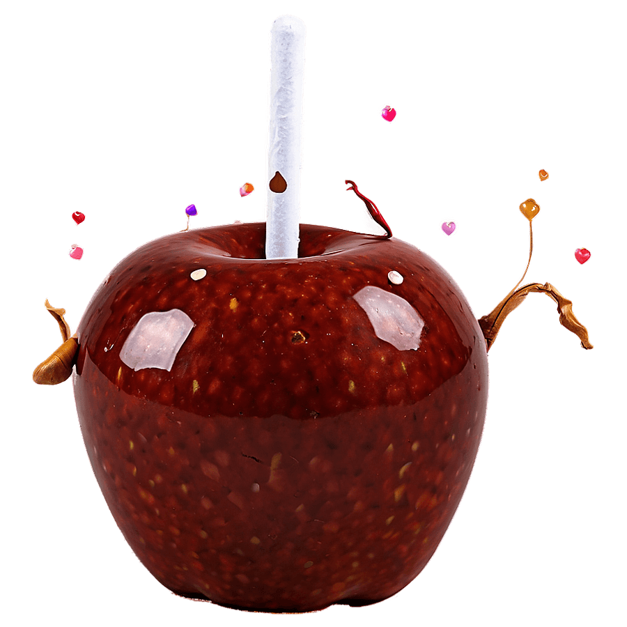 Autumn Spice Candy Apple PNG pai