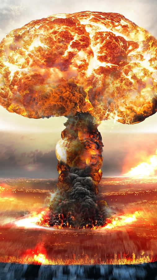 Nukleare Explosion Kunstwerk