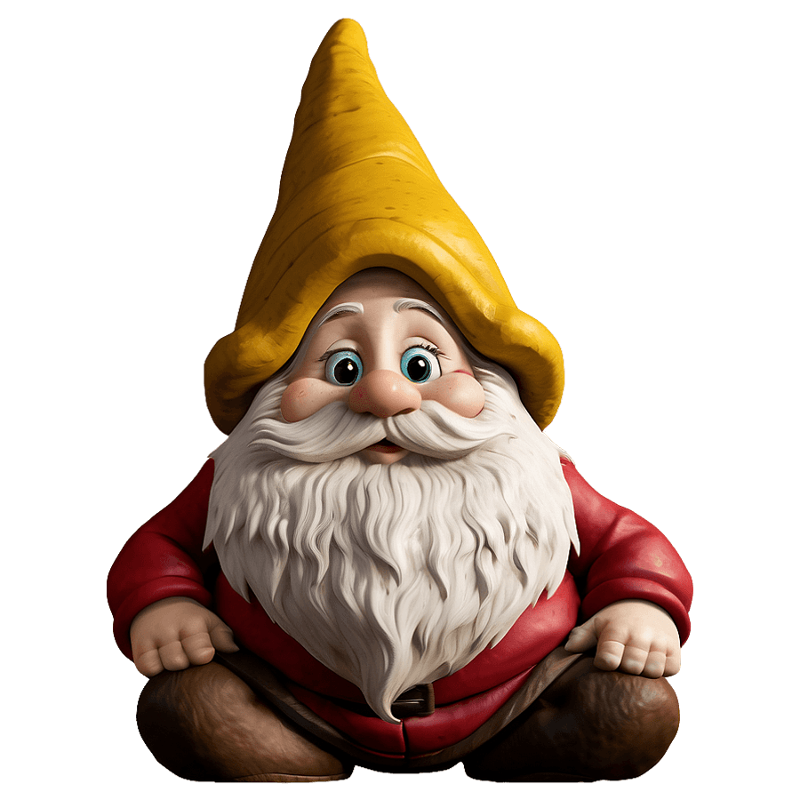 Gnome with a Sack of Seeds PNG gel