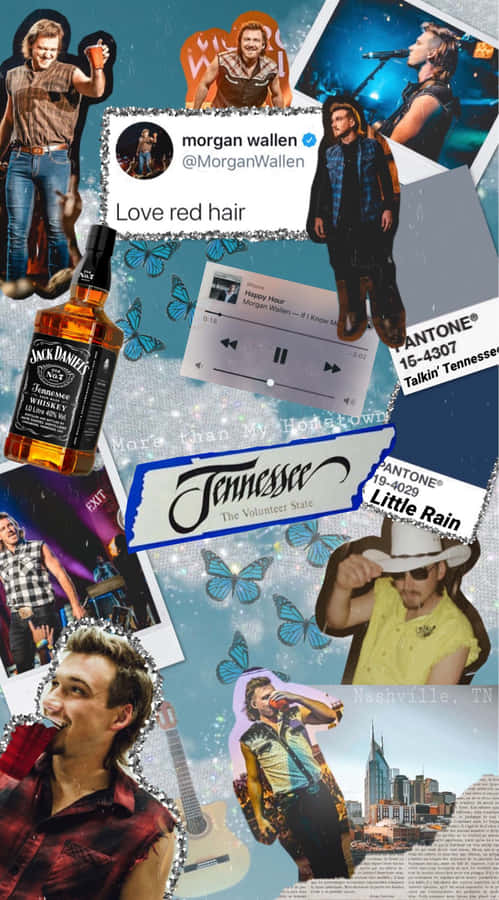 Morgan Wallen Collage Ästhetik