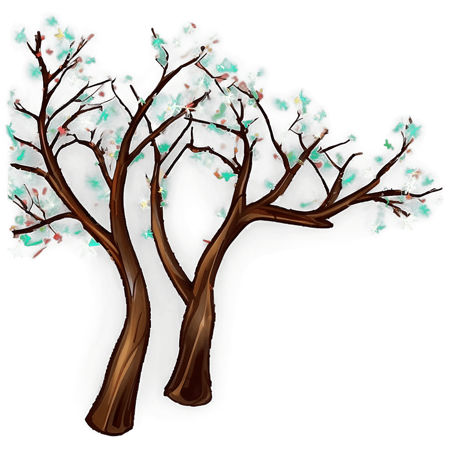 Tree Branches and Stars PNG 5