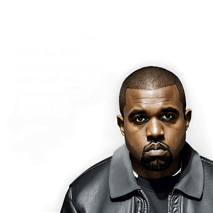 Kanye West Inspirational Quote PNG fpj65