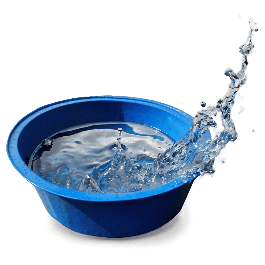 Water Bucket Splash PNG 7
