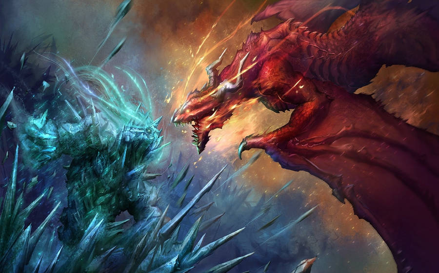 Download Dungeons Dragons Fire And Ice Wallpaper | Wallpapers.com