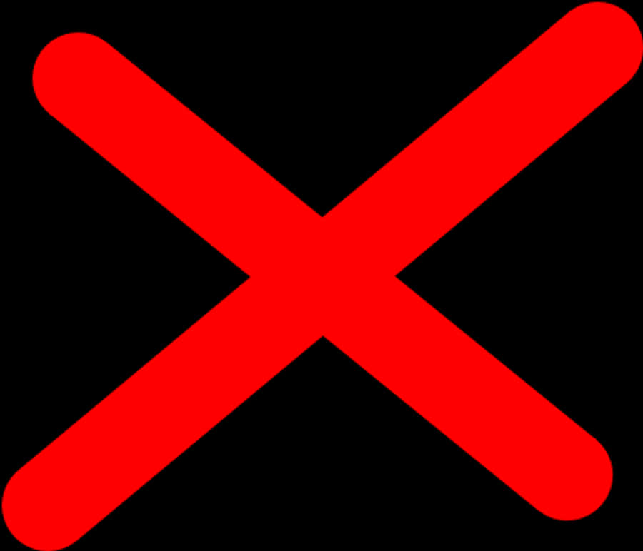 Large Red X