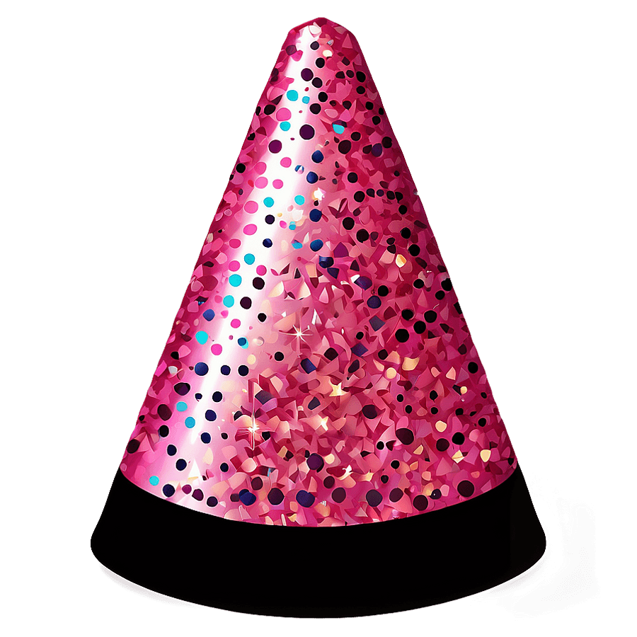 Pink Glitter Party Hat Clipart PNG 31