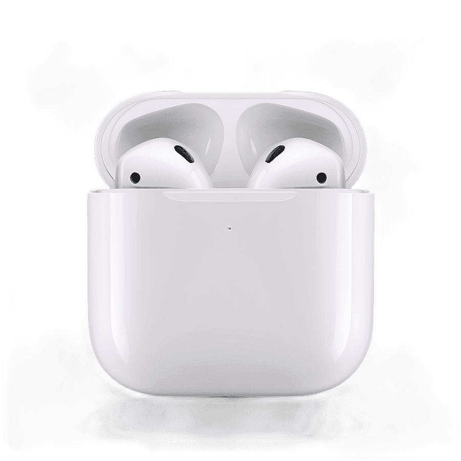 Apple AirPods 2 in Elegant White PNG 5