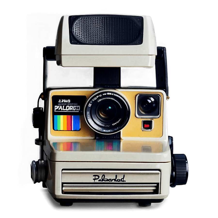 Polaroid Camera with Flash PNG 11