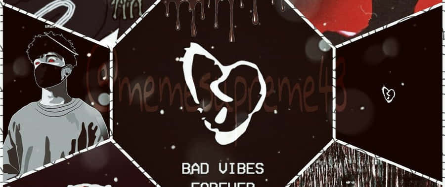 ColagemXXXTentacion Bad Vibes Forever para papel de parede de computador ou celular.