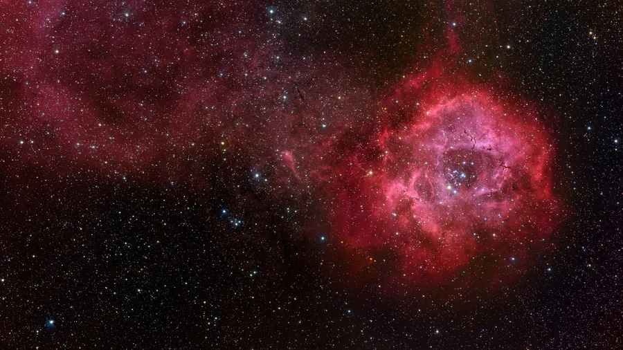 Red Galaxy Background