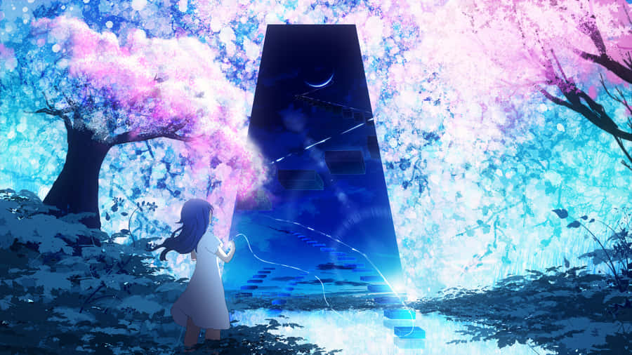 Portale di Fiori di Ciliegio Mistico Anime