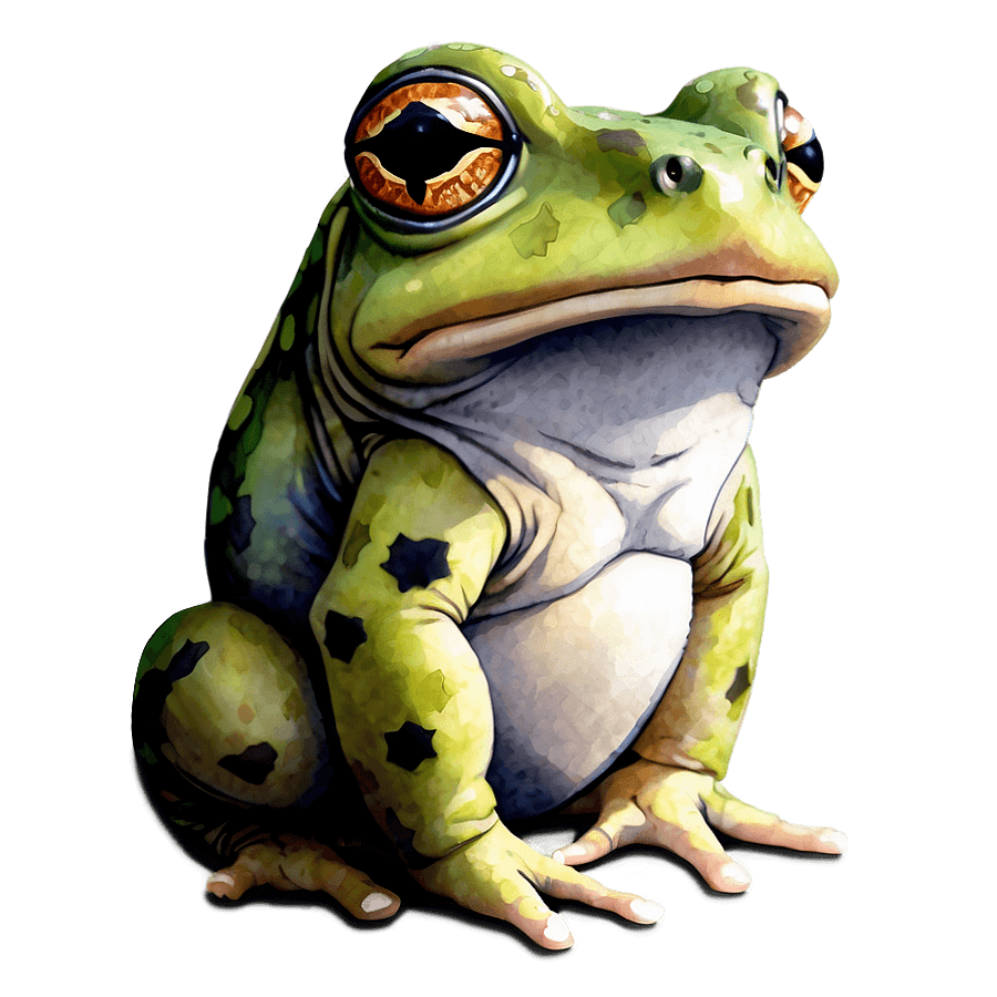 Toad in Watercolor PNG 05242024