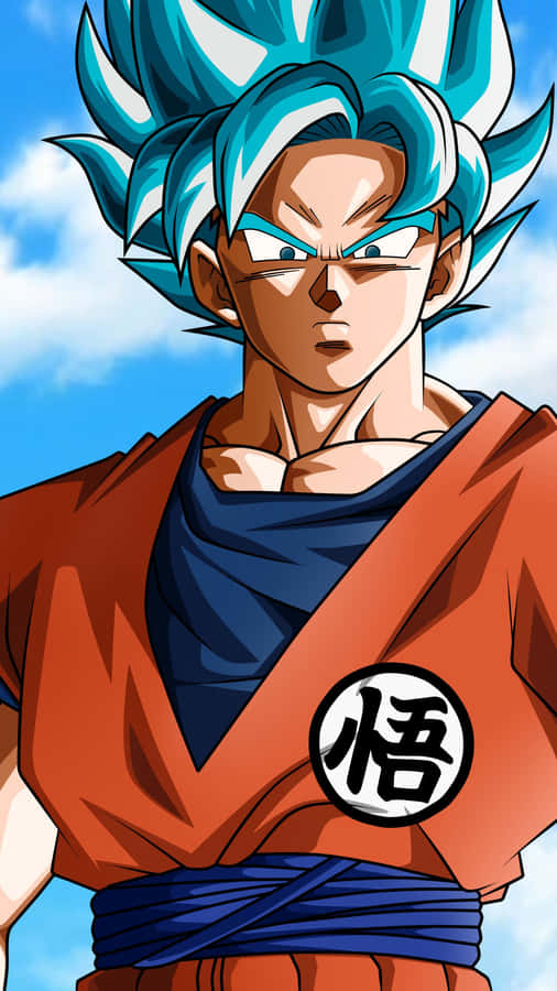 Følkraften fra Dragon Ball Super med dette fantastiske iPhone baggrundsbillede.