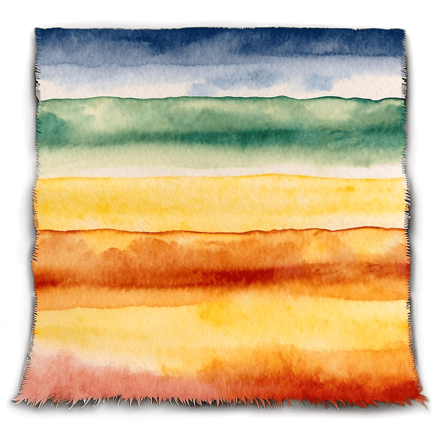 Artistic Watercolor Carpet Texture PNG mia