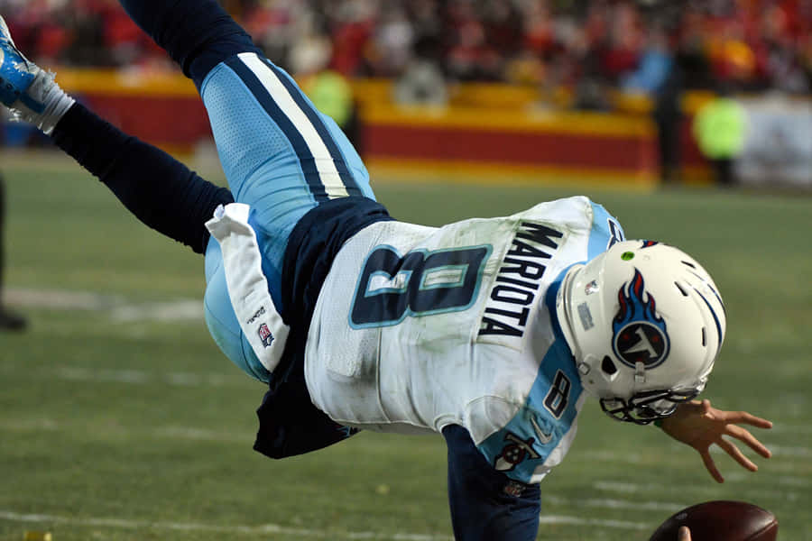 Marcus Mariota In Aktion Tennessee Titans