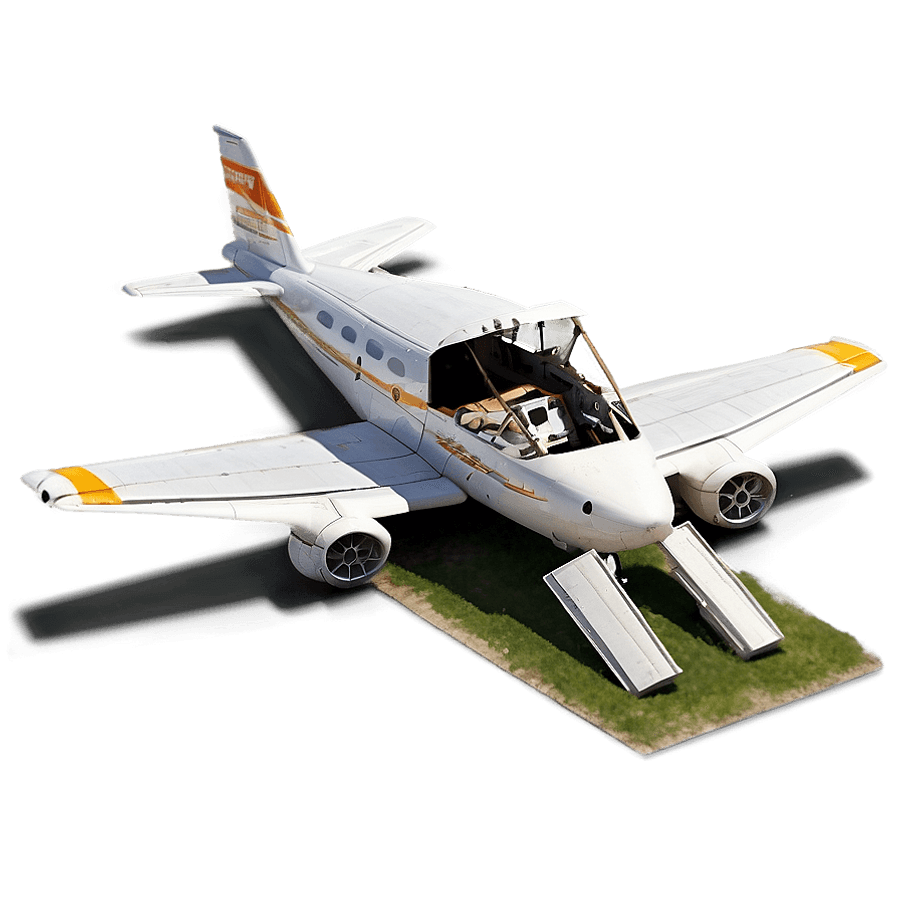 Crash Landed Plane PNG ygx