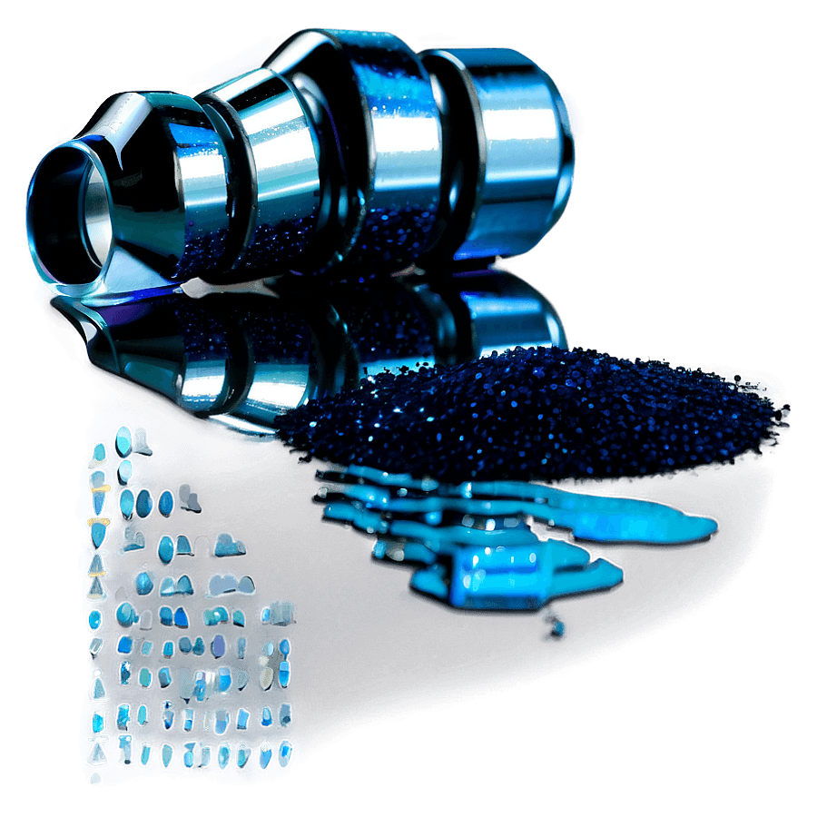 Reflective Blue Glitter PNG etj