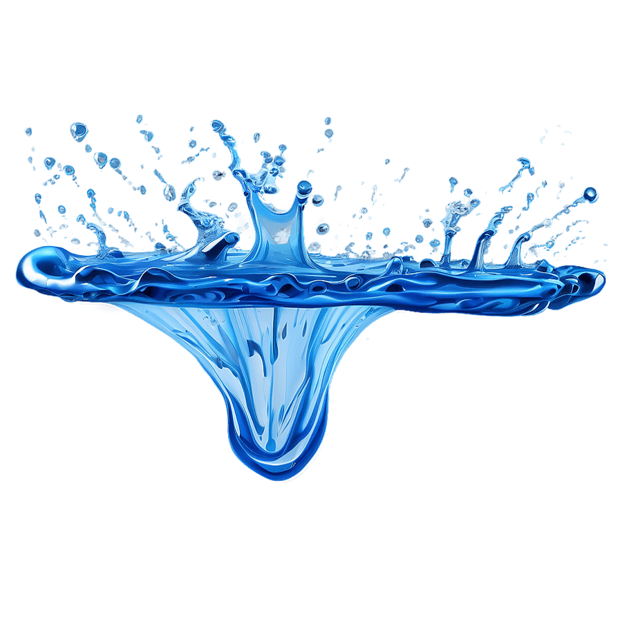 Dynamic Water Splash PNG vrt