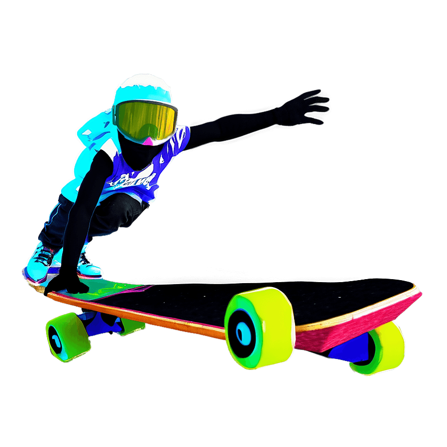 Rizz Skateboarding Graphic PNG kbx14
