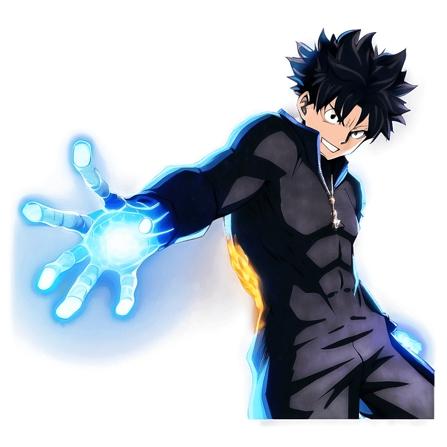 Dabi Glowing Flame Aura PNG wae