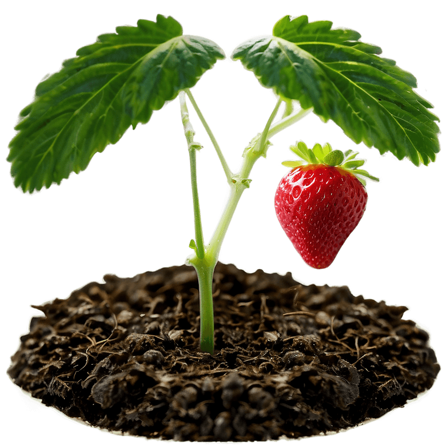 Strawberries Seedlings PNG 2