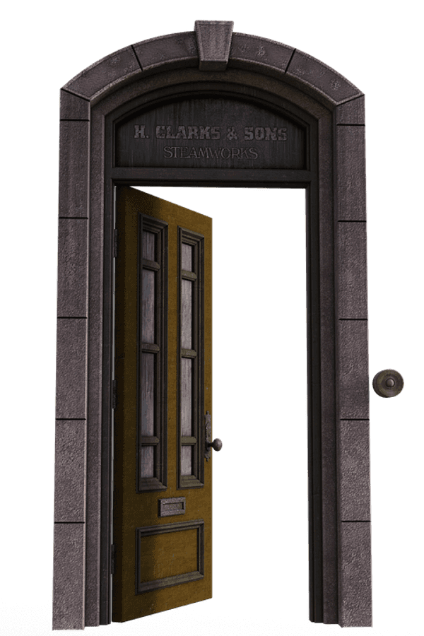 Vintage Industrial Door Entrance