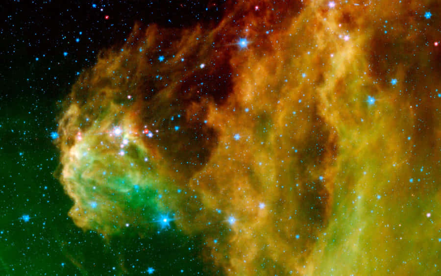 GelbesGalaxy 1920 x 1200 Hintergrundbild