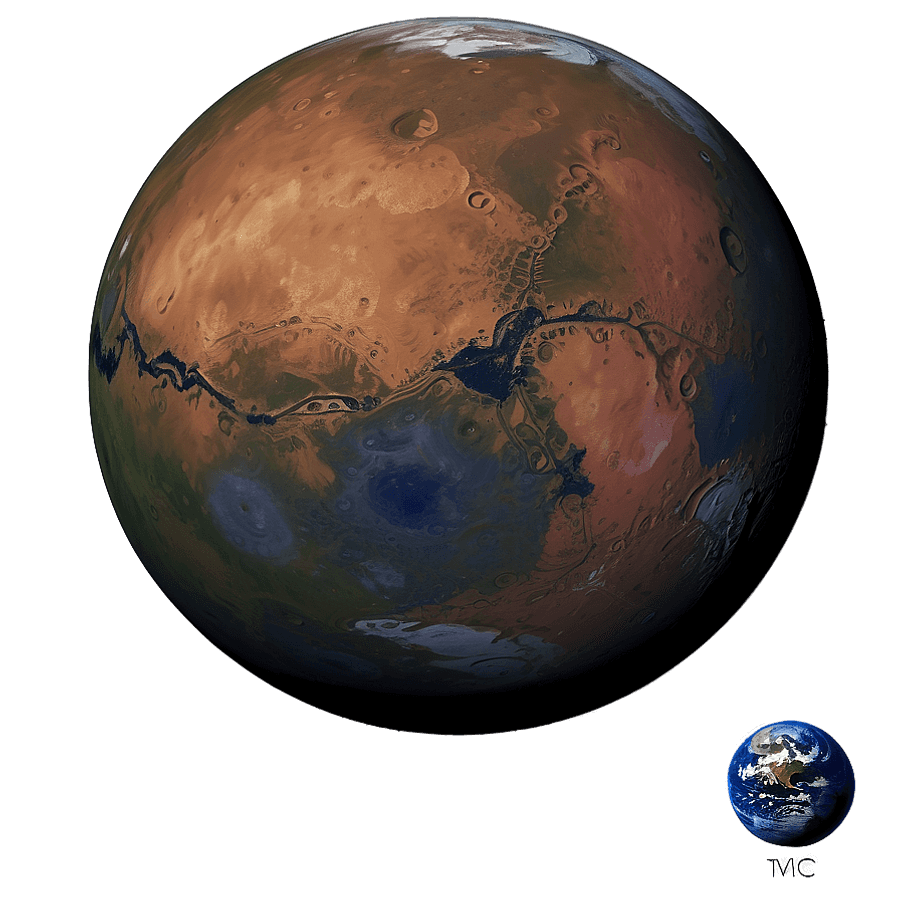 Mars 3D Model PNG qkg