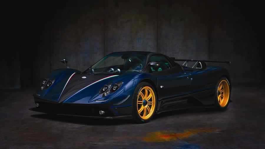 Coolesdunkelblaues Bild eines Pagani-Autos