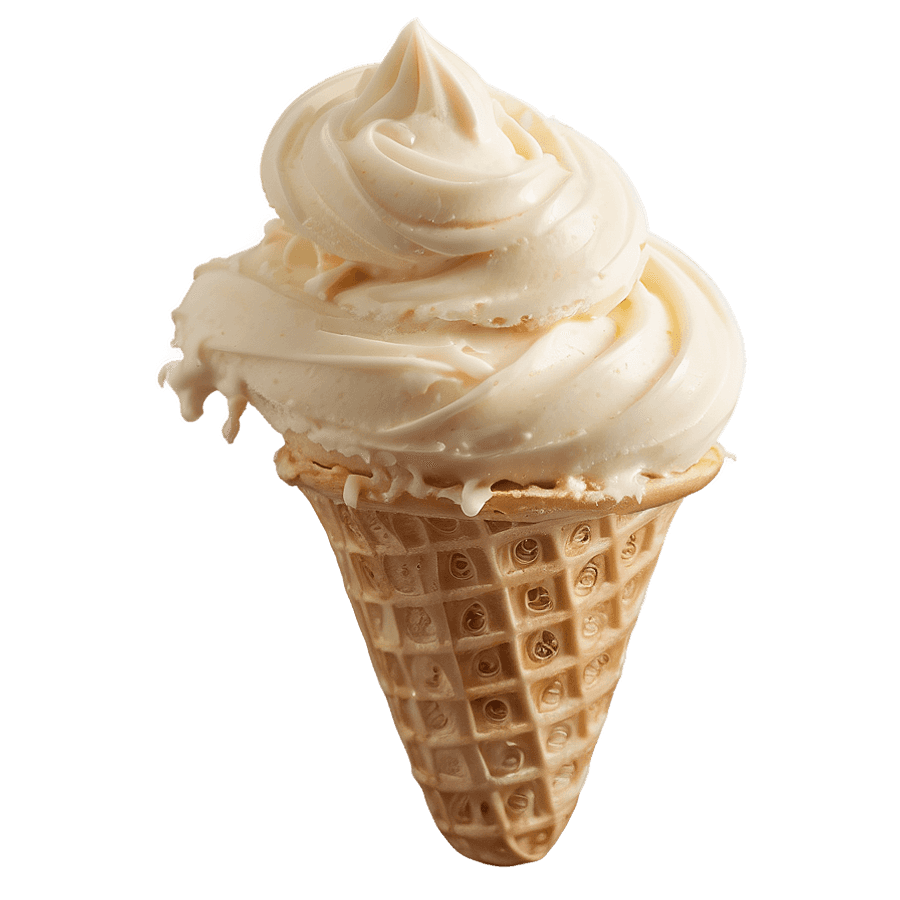 Swirl Vanilla Ice Cream PNG 05252024