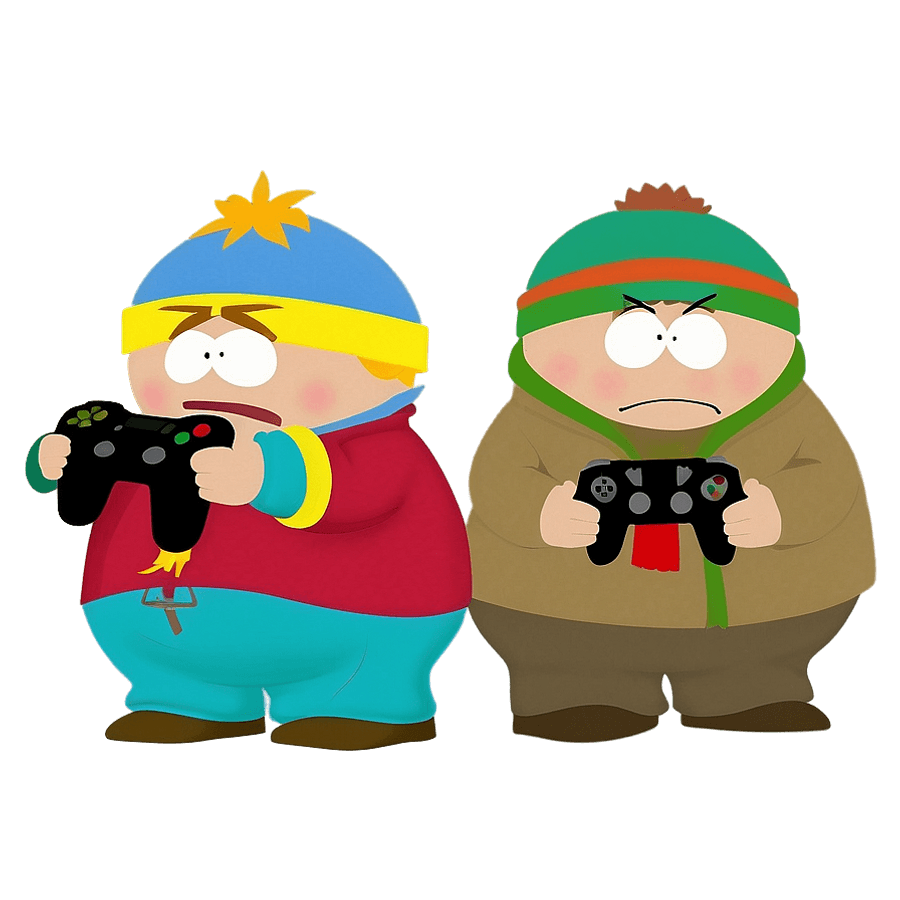 Eric Cartman Playing Video Games PNG swf69