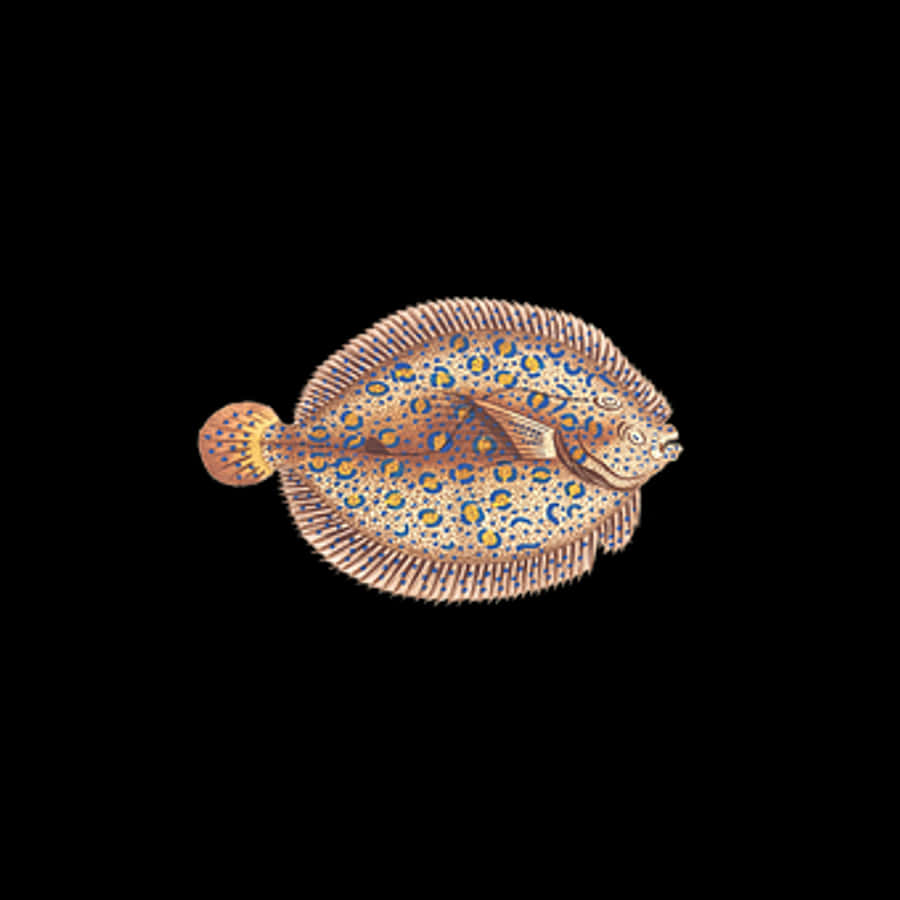 Colorful Flounder Illustration