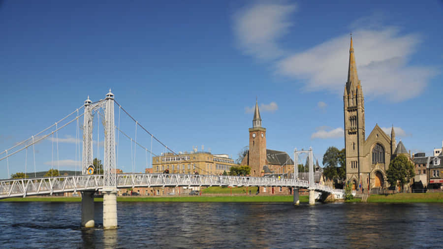 Inverness River Ness Hängebrücke