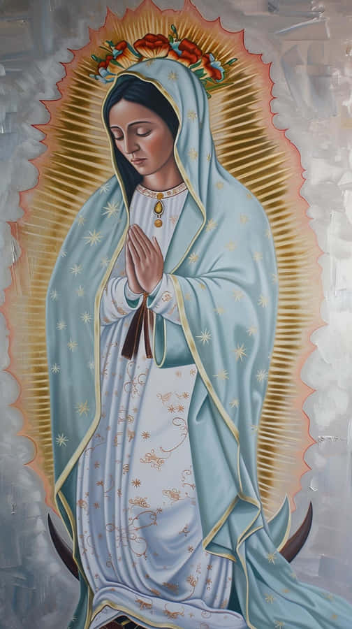 Pintura da Virgem de Guadalupe