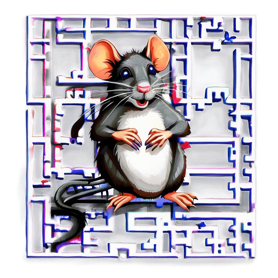 Rat in Maze PNG 40