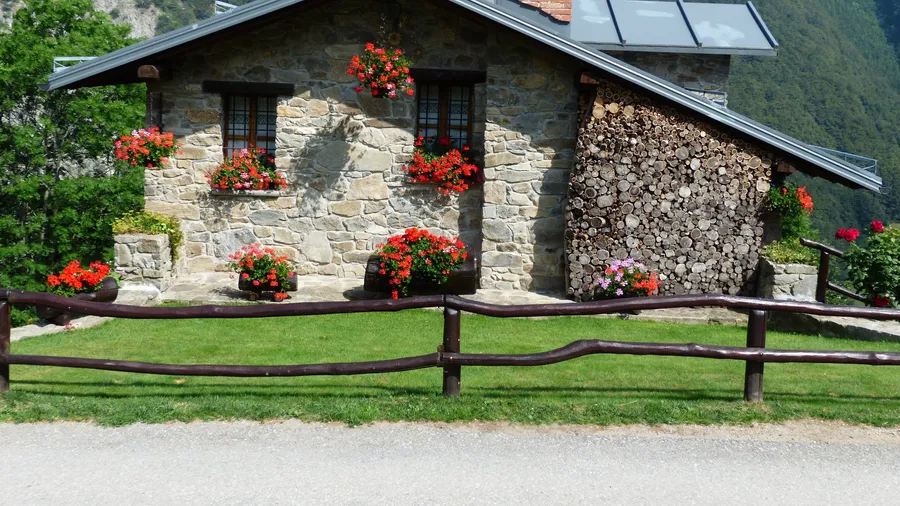 Gray Stone Beautiful House