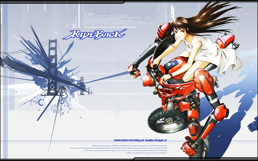 Rideback manga comic characters wallpaper
