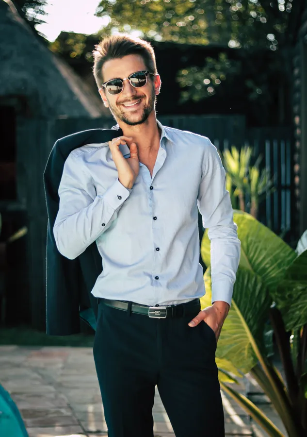 Suave Male Model in Stylish Pose