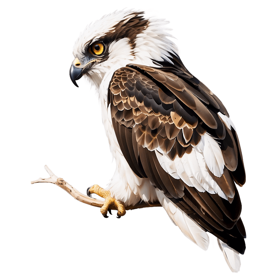 Side Profile of Osprey PNG 12