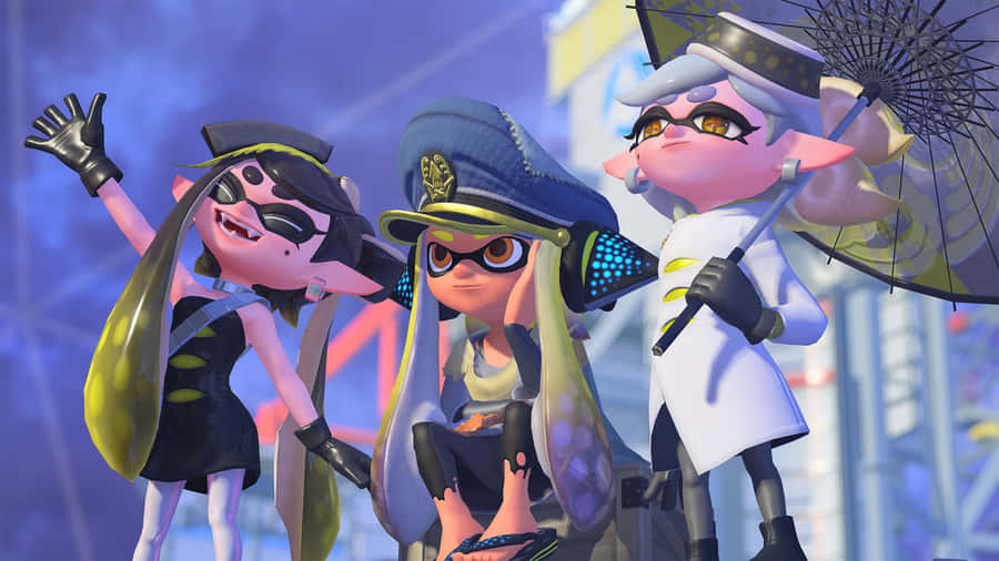 Splatoon3 Inklings Gruppenpose