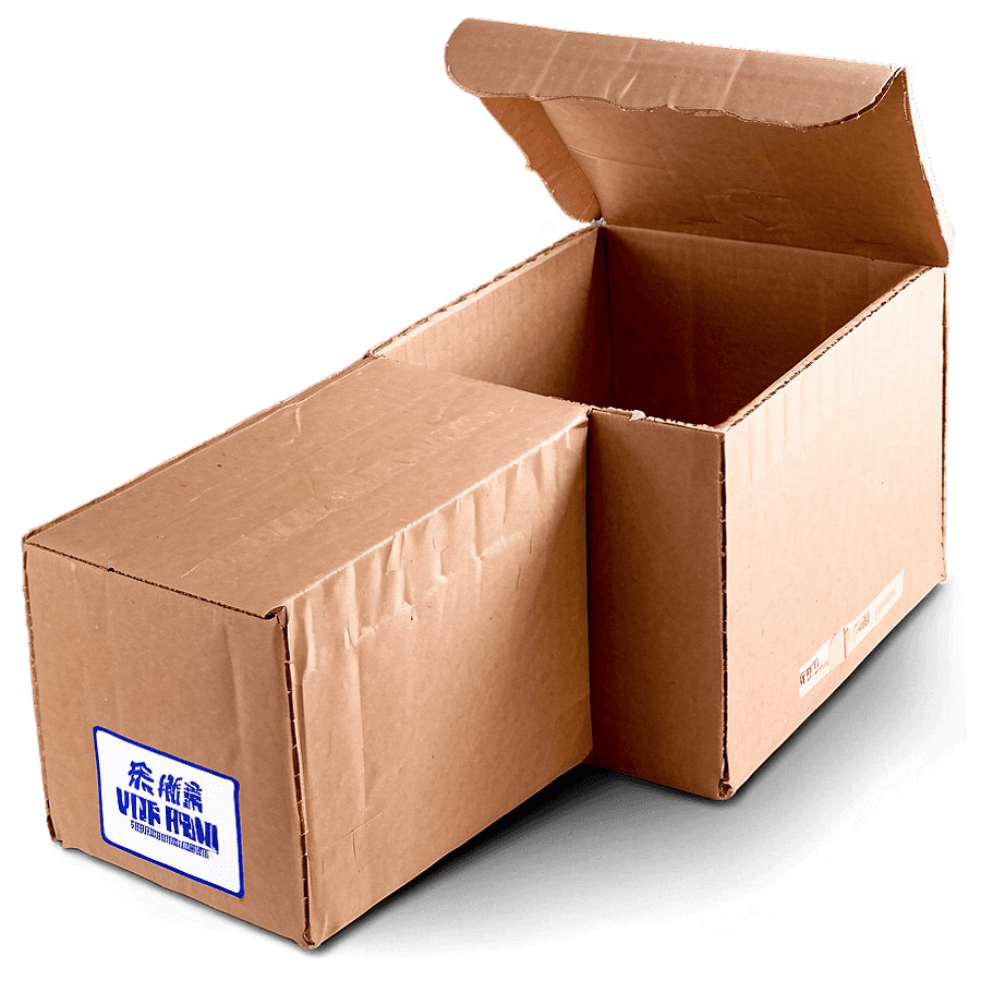Rectangular Cardboard Box PNG 05252024