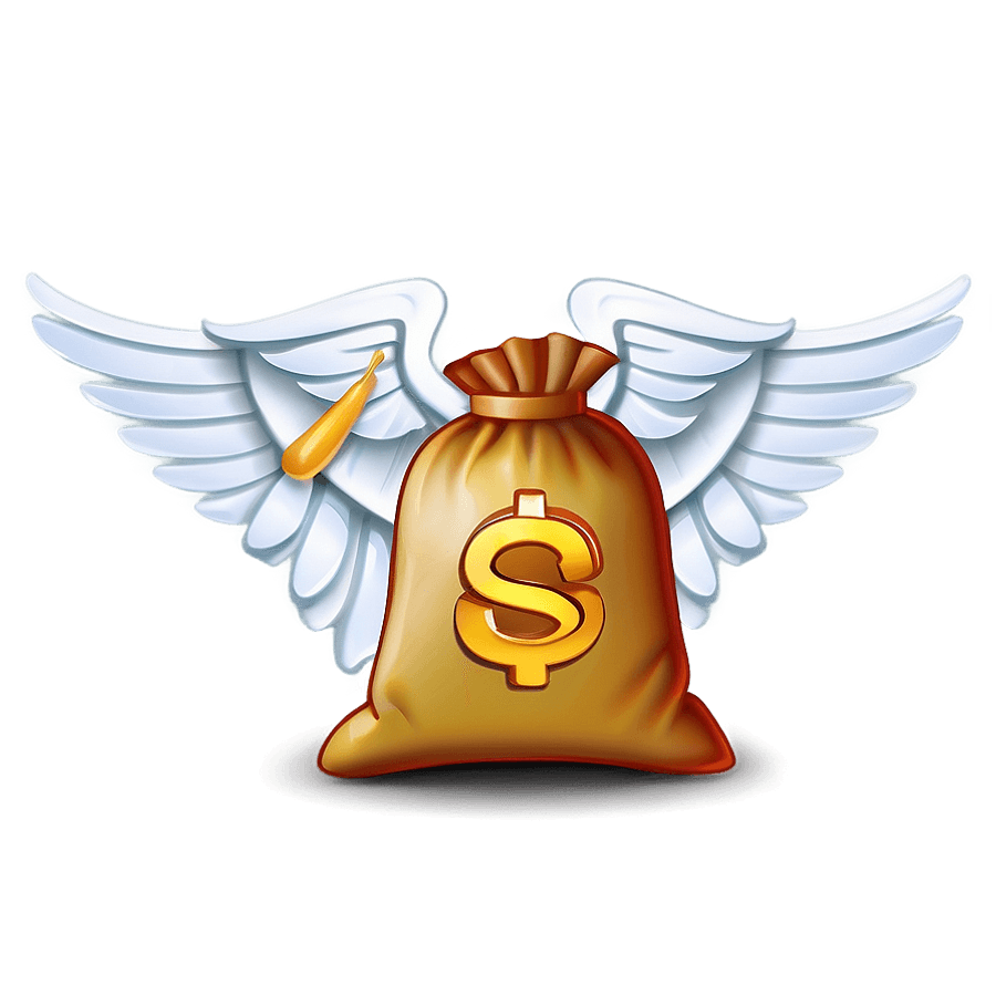 Money Bag with Wings PNG prj