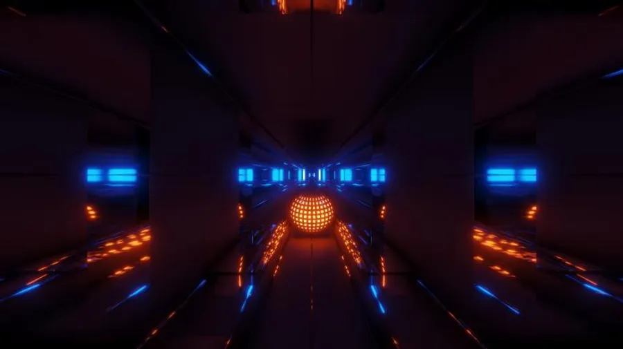 Nice Glowing Space Room