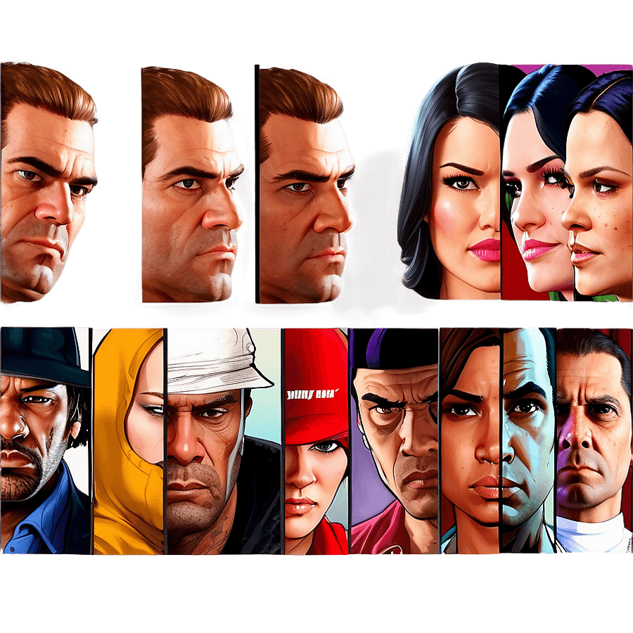 GTA 5 Characters PNG 06232024