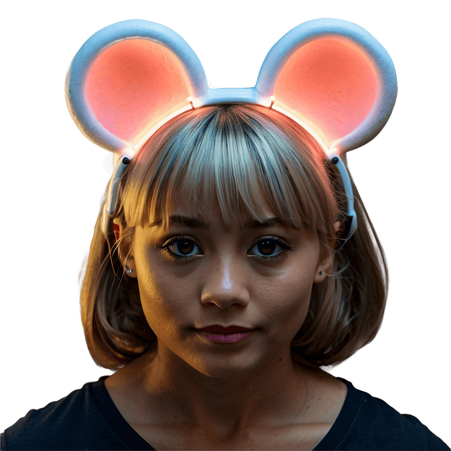 Glowing Mouse Ears PNG yct69